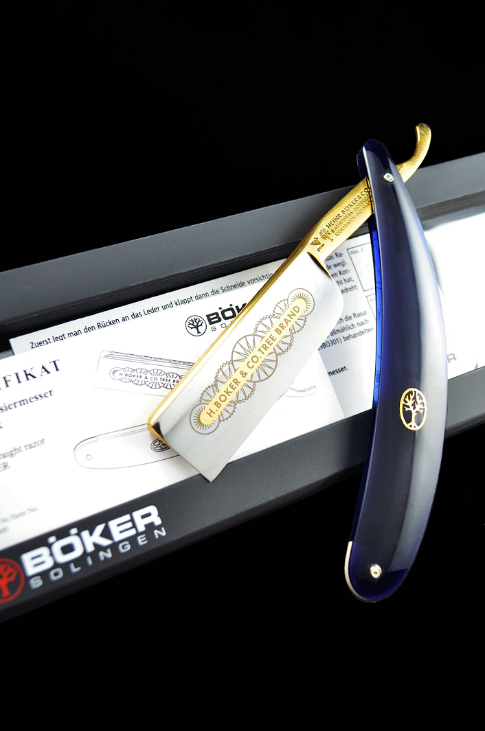 Boker 14er 8/8 Chopper Straight Razor Made "Shave Ready"