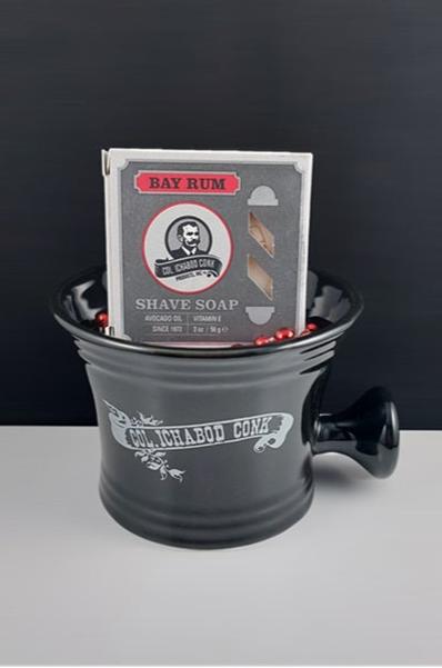 Col. Conk Black Apothecary Mug with Shaving Soap