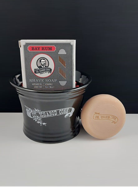 Col. Conk Black Apothecary Mug with Shaving Soap