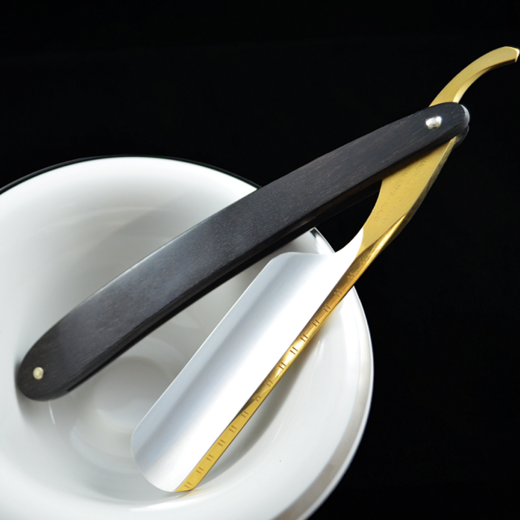 Dovo Bismarck 6/8 Pakkawood Straight Razor and Strop Set