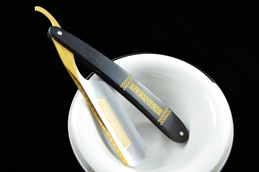 Dovo Bismarck 6/8 Pakkawood Straight Razor and Strop Set