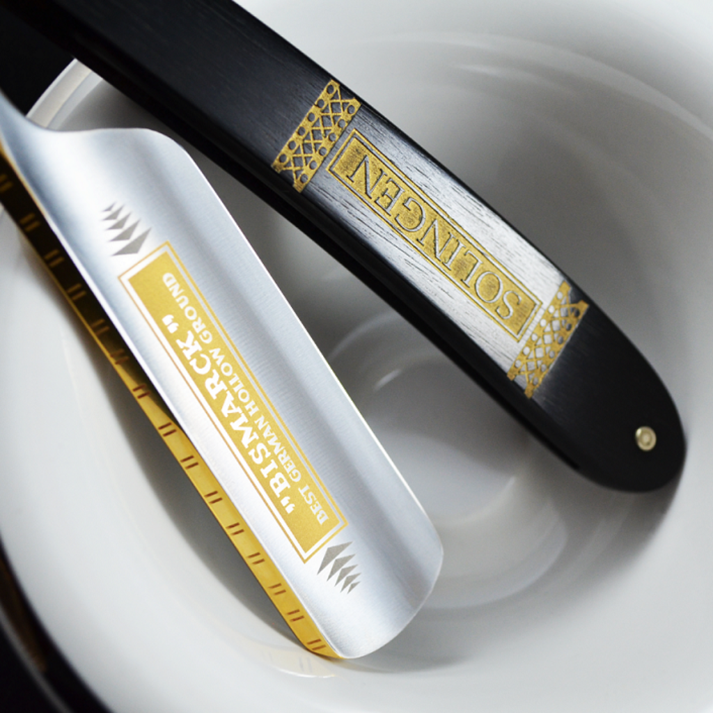 Dovo Bismarck 6/8 Pakkawood Straight Razor and Strop Set