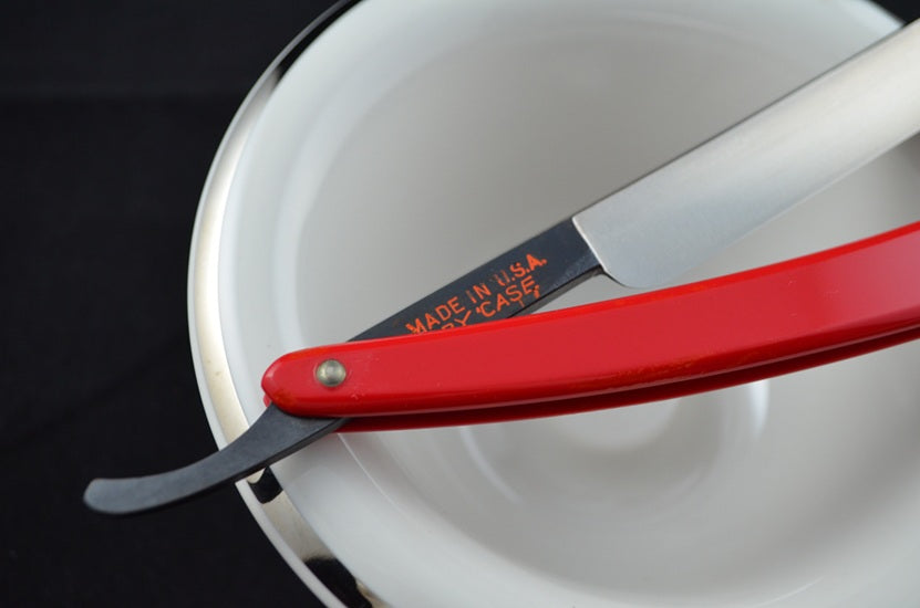 NOS RED IMP #132 Straight Razor by Case & Sons