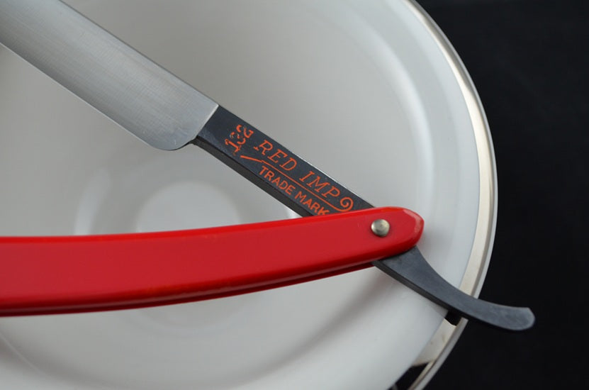 NOS RED IMP #132 Straight Razor by Case & Sons