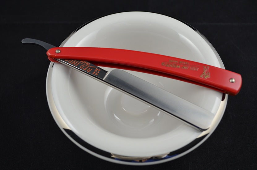 NOS RED IMP #132 Straight Razor by Case & Sons