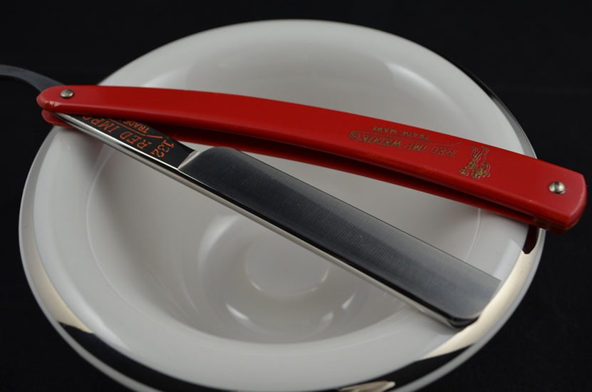 NOS RED IMP #132 Straight Razor by Case & Sons