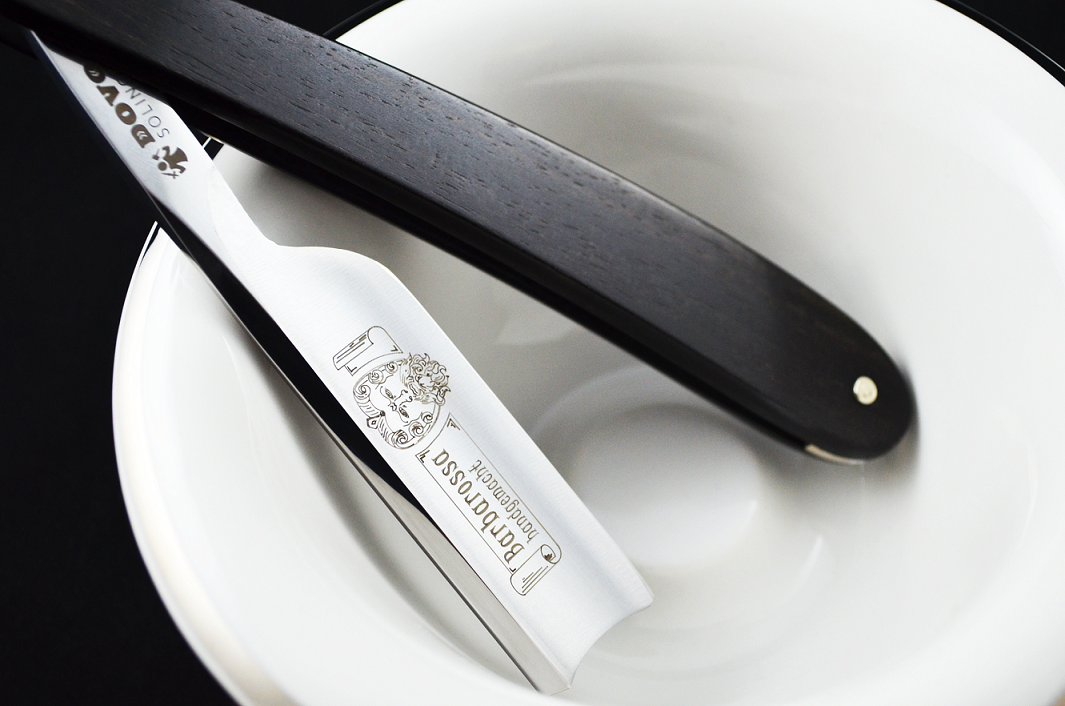 Dovo Barbarossa 5/8 Short Blade Ebony Straight Razor - Spanish Point