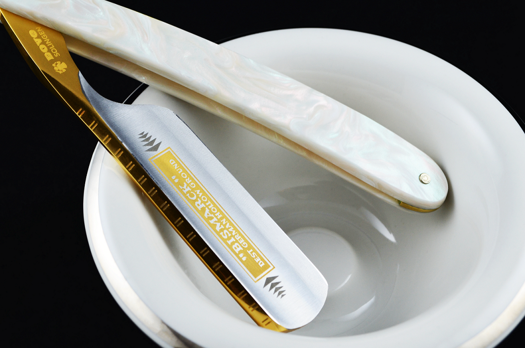 Dovo Bismarck 6/8 Faux Mother Of Pearl Straight Razor
