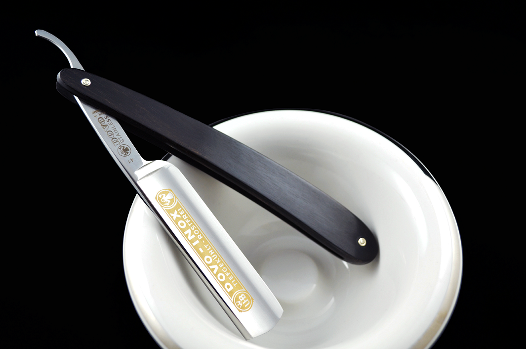 Dovo Inox 5/8 Stainless Straight Razor Ebony Wood