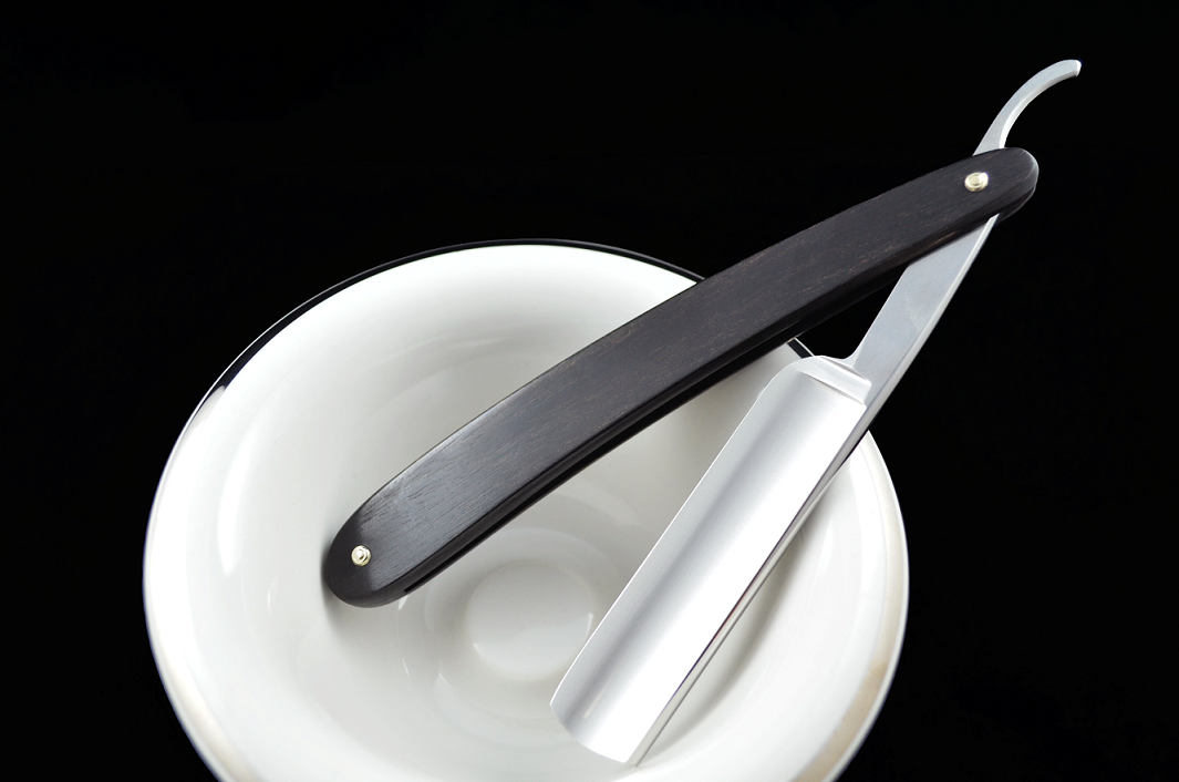 Dovo Inox 5/8 Stainless Straight Razor Ebony Wood