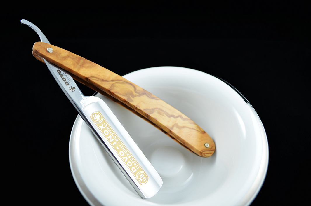 Dovo Inox 5/8 Stainless Straight Razor Olivewood