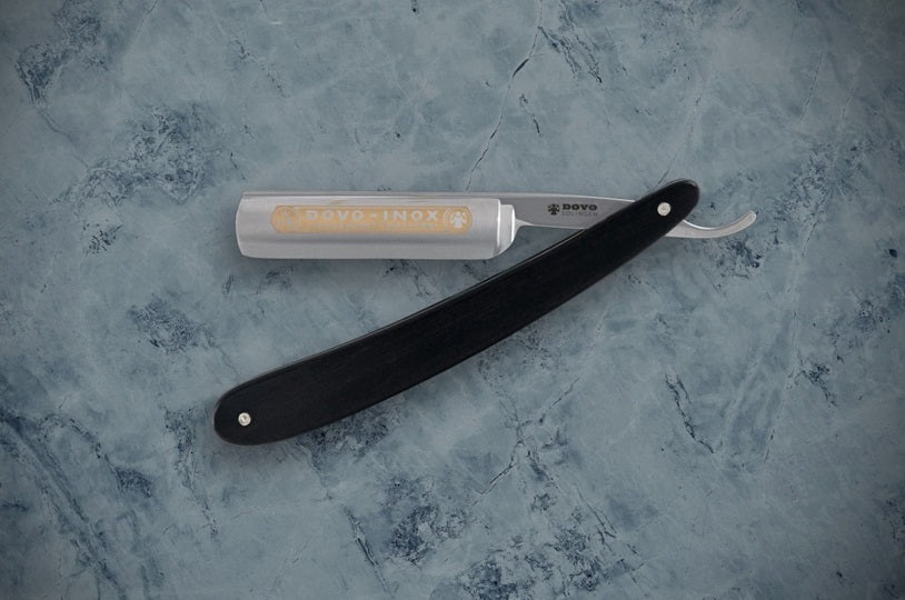 Dovo Inox 5/8 Stainless Straight Razor Ebony Wood