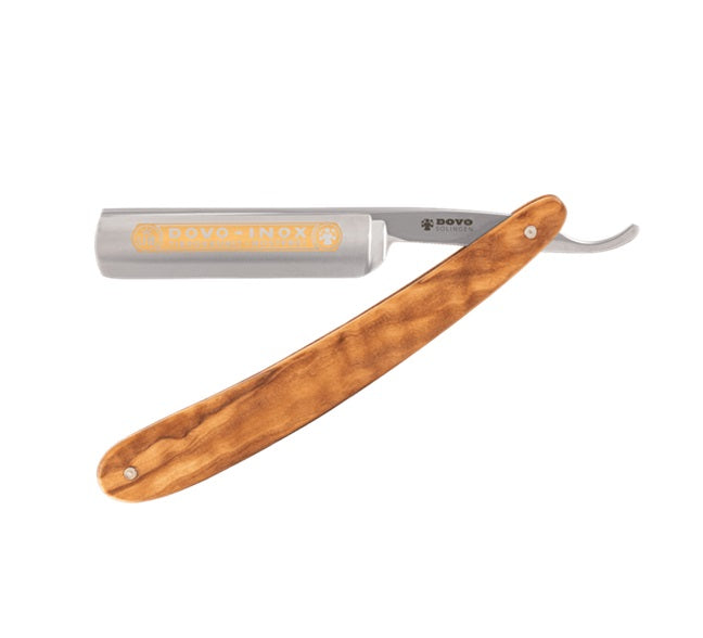 Dovo Inox 5/8 Stainless Straight Razor Olivewood