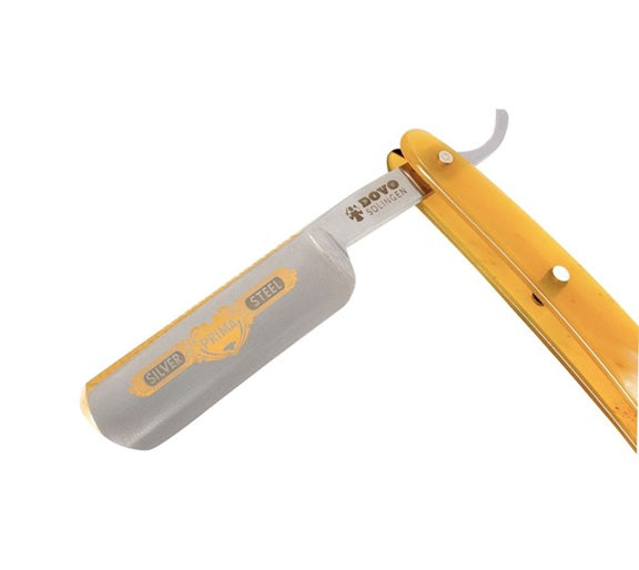 Dovo Prima Silver Steel 5/8 Straight Razor with Cow Horn Handles