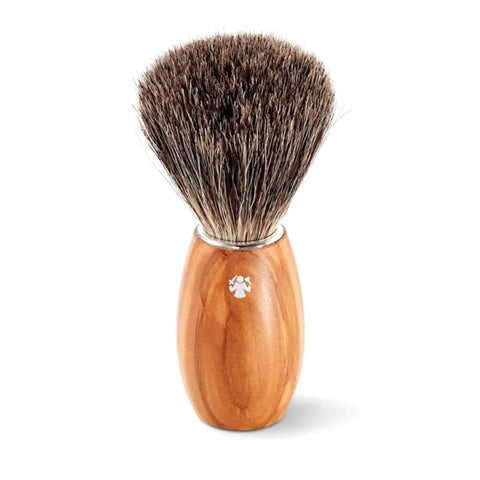 Dovo Fibre Synthetic Shaving Brush Olivewood Handle