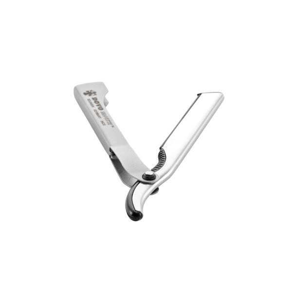 Dovo Shavette Aluminum Top and Stainless Steel Handle