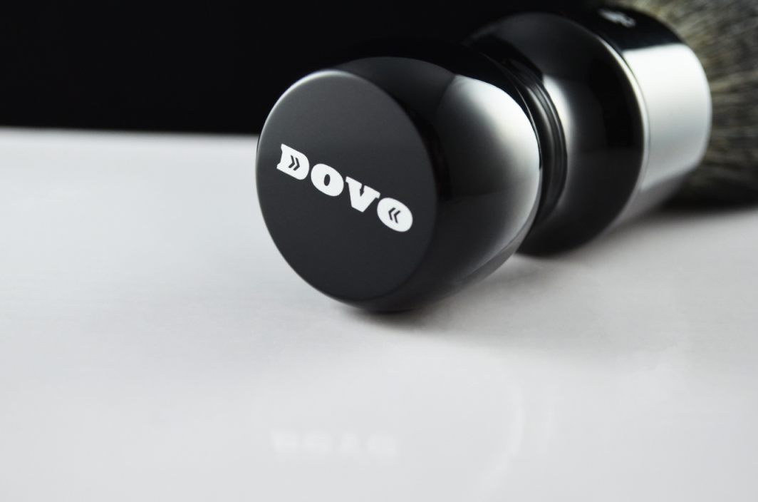 Dovo Synthetic Hi-Shaving Brush Black Long Handle