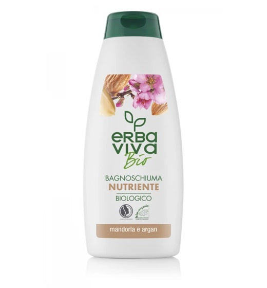 Erba Viva Bio Nourishing Shower Gel with Almond and Argan, Made in Italy