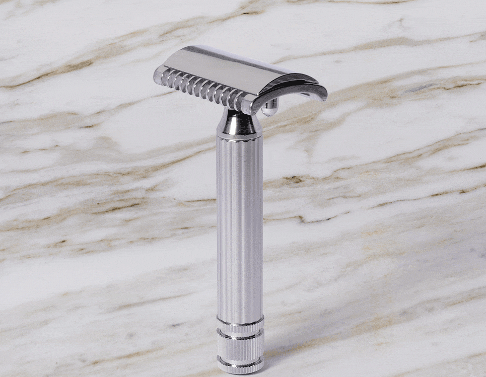 Fatip L'lbrido Grande Chrome Classic Safety Razor, Hybrid Comb