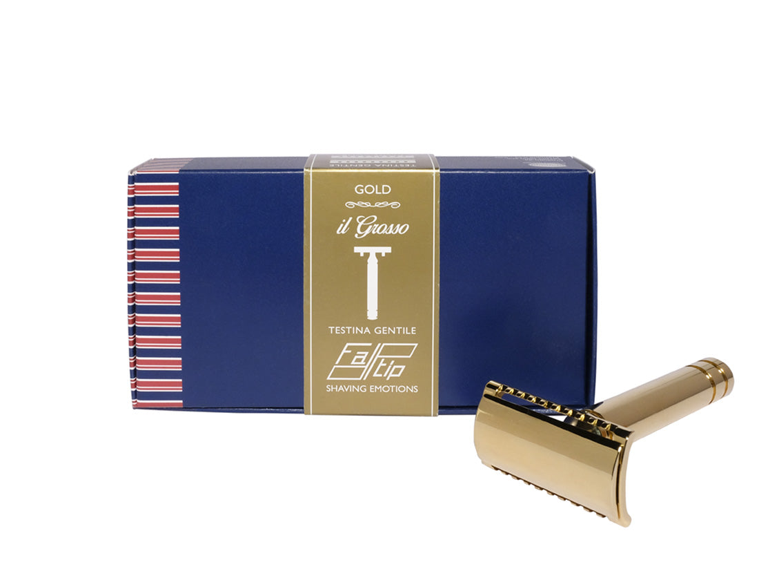Fatip il Grosso Gold Gentle Safety Razor, Closed Comb