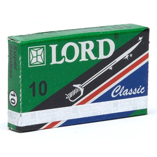 10 Lord Classic Super Stainless Double Edge Safety Razor Blades