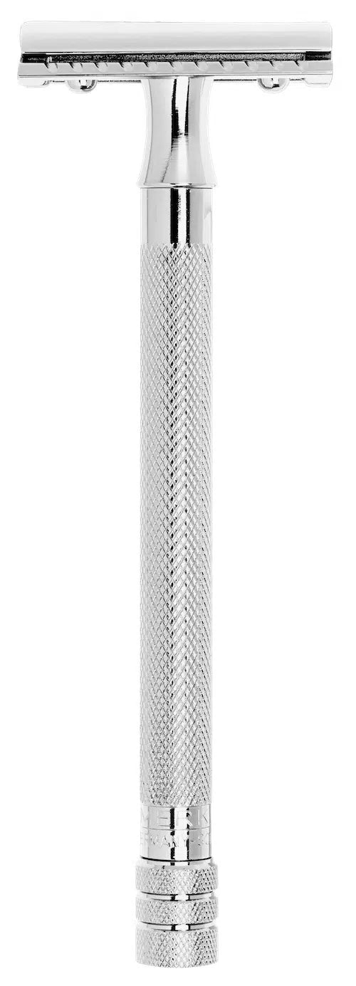 Merkur 24C Extra Long Double Edge Safety Razor with 10 Blades