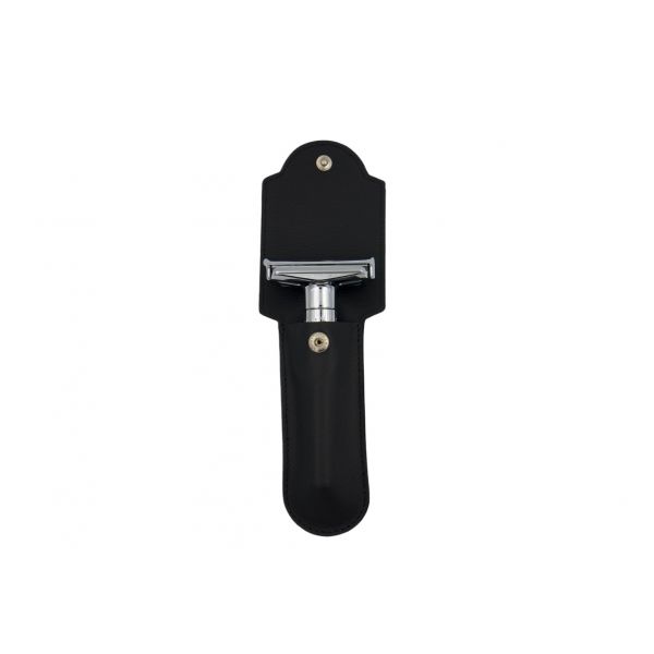 Dovo Black Leather Sheath for Safety Razors
