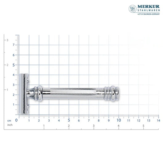 Merkur 5004 Travel Shaving Set with Merkur 38C, Leather Case and 10 Blades