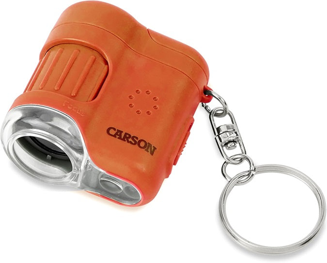 MicroMini 20x Pocket Microscope UV & LED Flashlight Orange