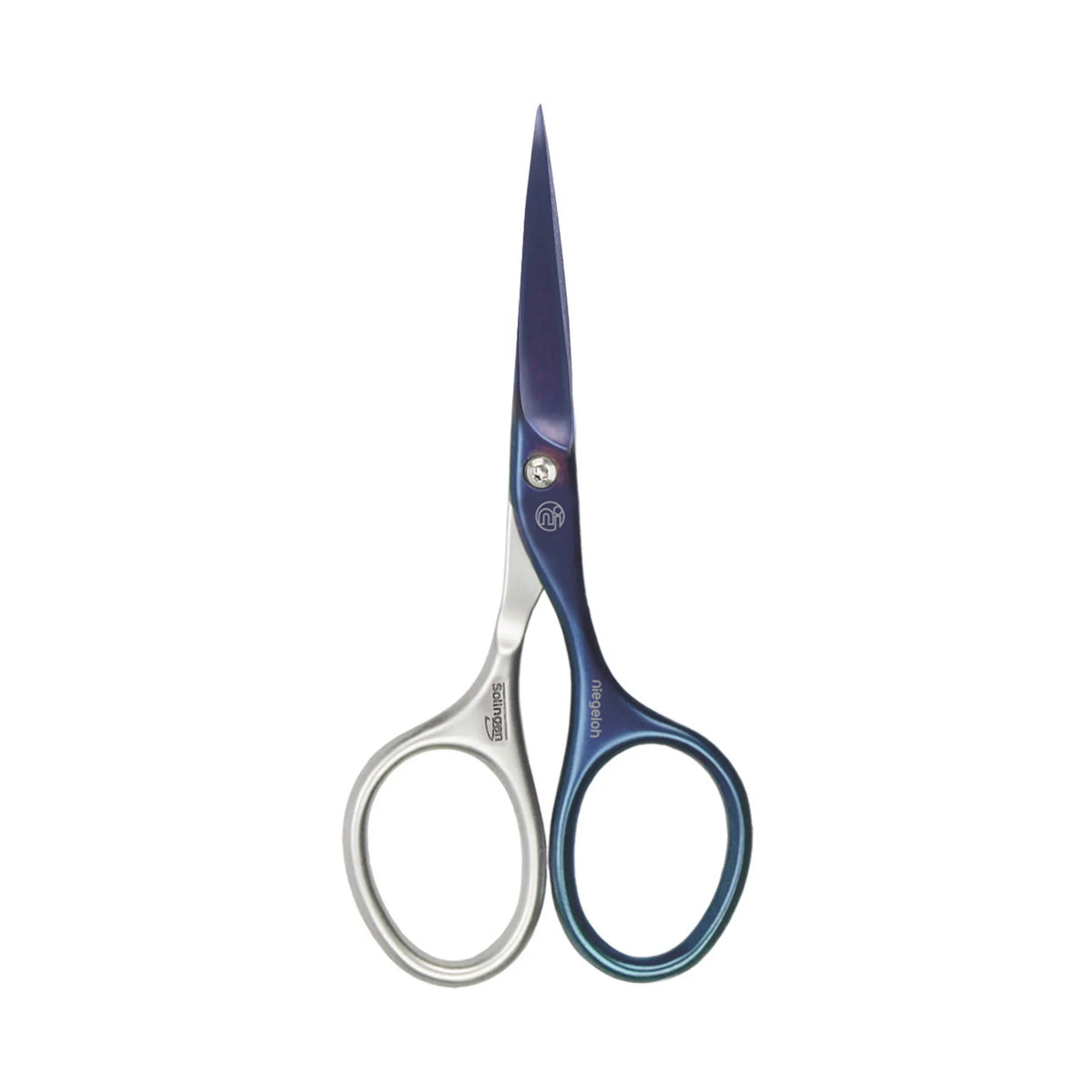 Niegeloh Titanium Blue Inox Style Beard Scissors