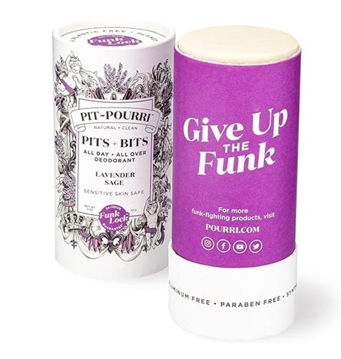 PIT-POURRI Pits + Bits Natural Full Body Deodorant, Lavender & Sage