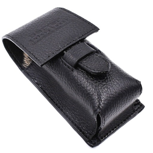 Parker Leather Shaving Brush Case, Black