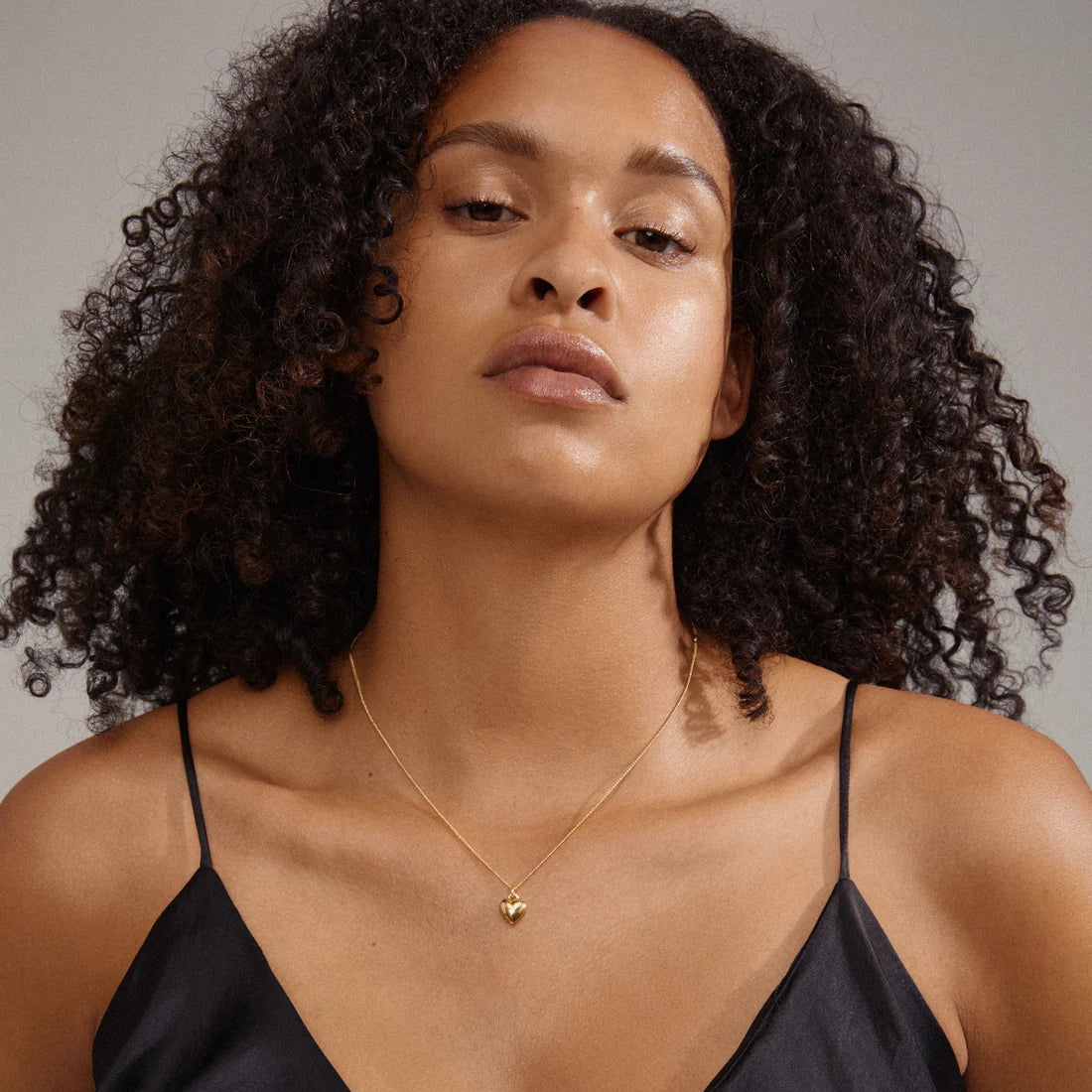 Pilgrim AFRODITTE Recycled Heart Necklace Gold-Plated