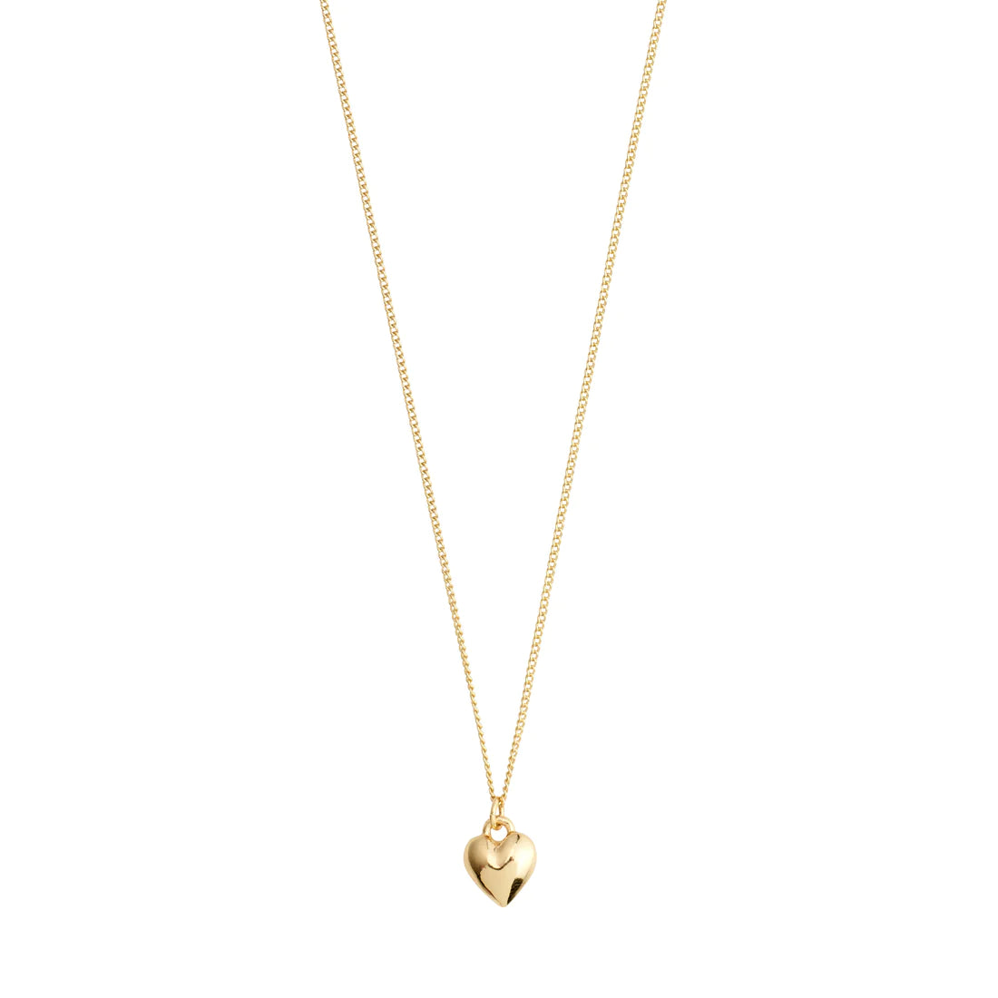 Pilgrim AFRODITTE Recycled Heart Necklace Gold-Plated