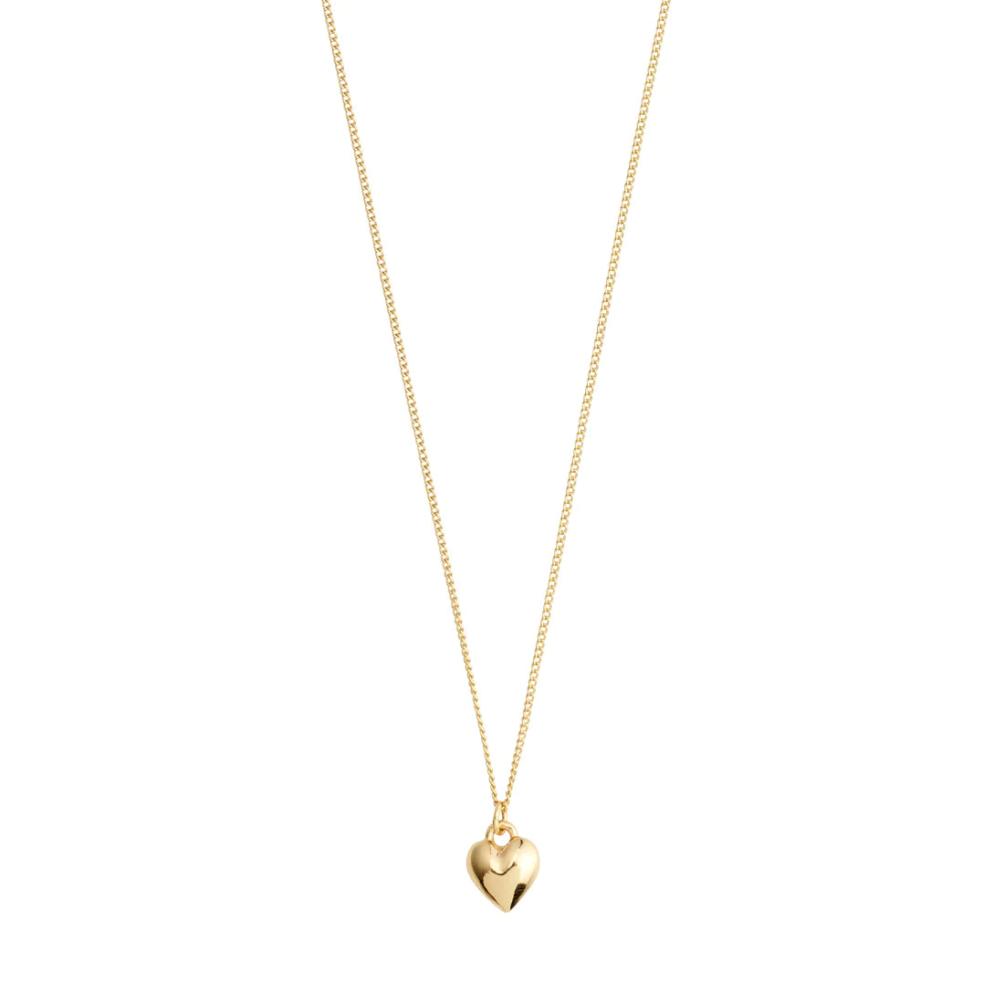 Pilgrim AFRODITTE Recycled Heart Necklace Gold-Plated
