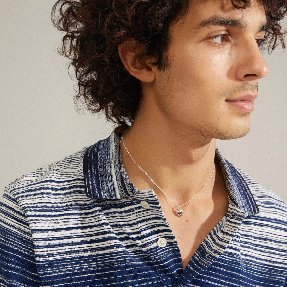 Pilgrim AFRODITTE Recycled Heart Necklace Silver-Plated