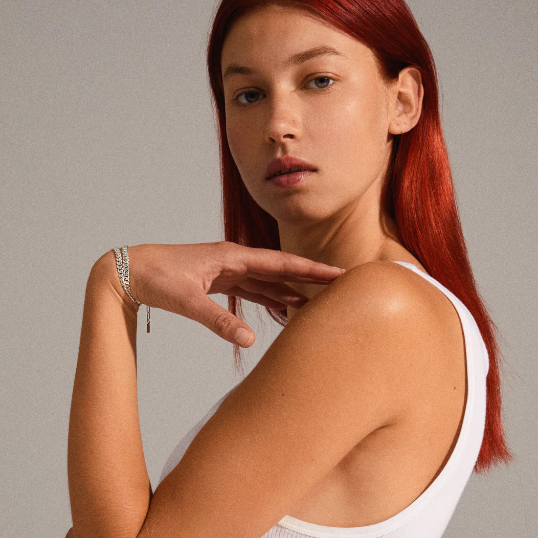 Pilgrim BLOSSOM Recycled Curb Chain Bracelet 2-in-1 Silver-Plated