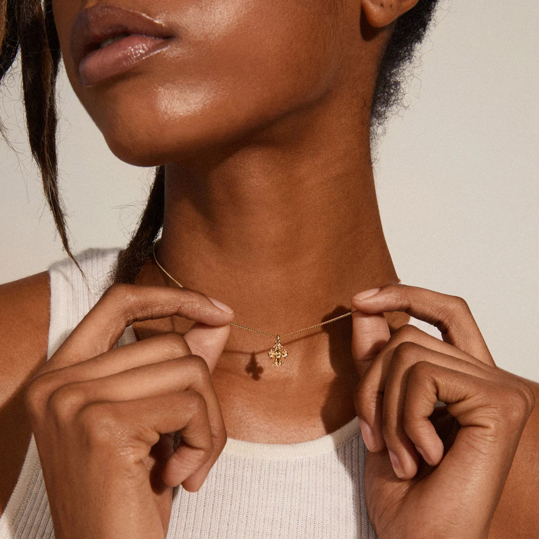 Pilgrim DAGMAR Recycled Mini Pendant Necklace Gold-Plated