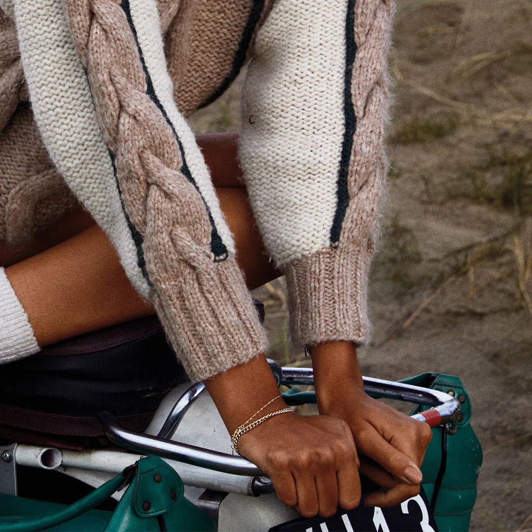 Pilgrim FUCHSIA Recycled Curb Chain Bracelet Gold-Plated