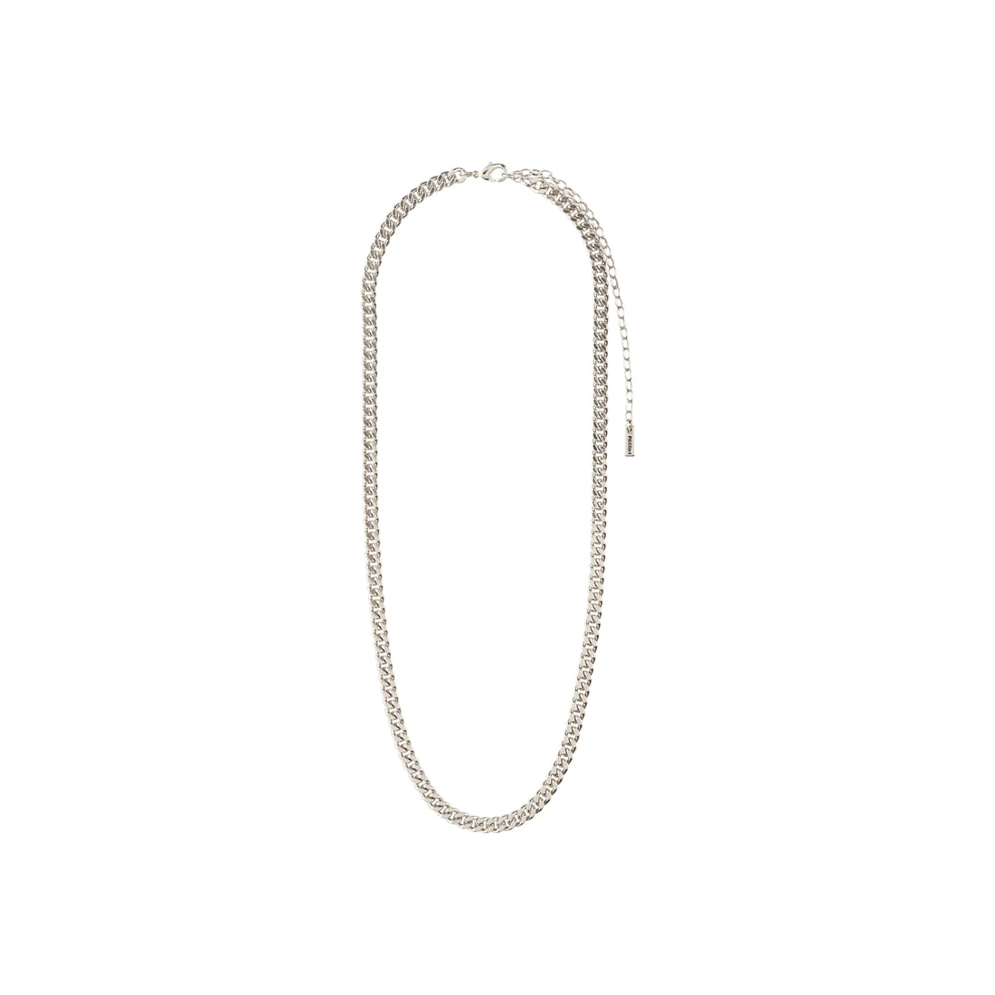 Pilgrim FUCHSIA Recycled Curb Chain Necklace Silver-Plated