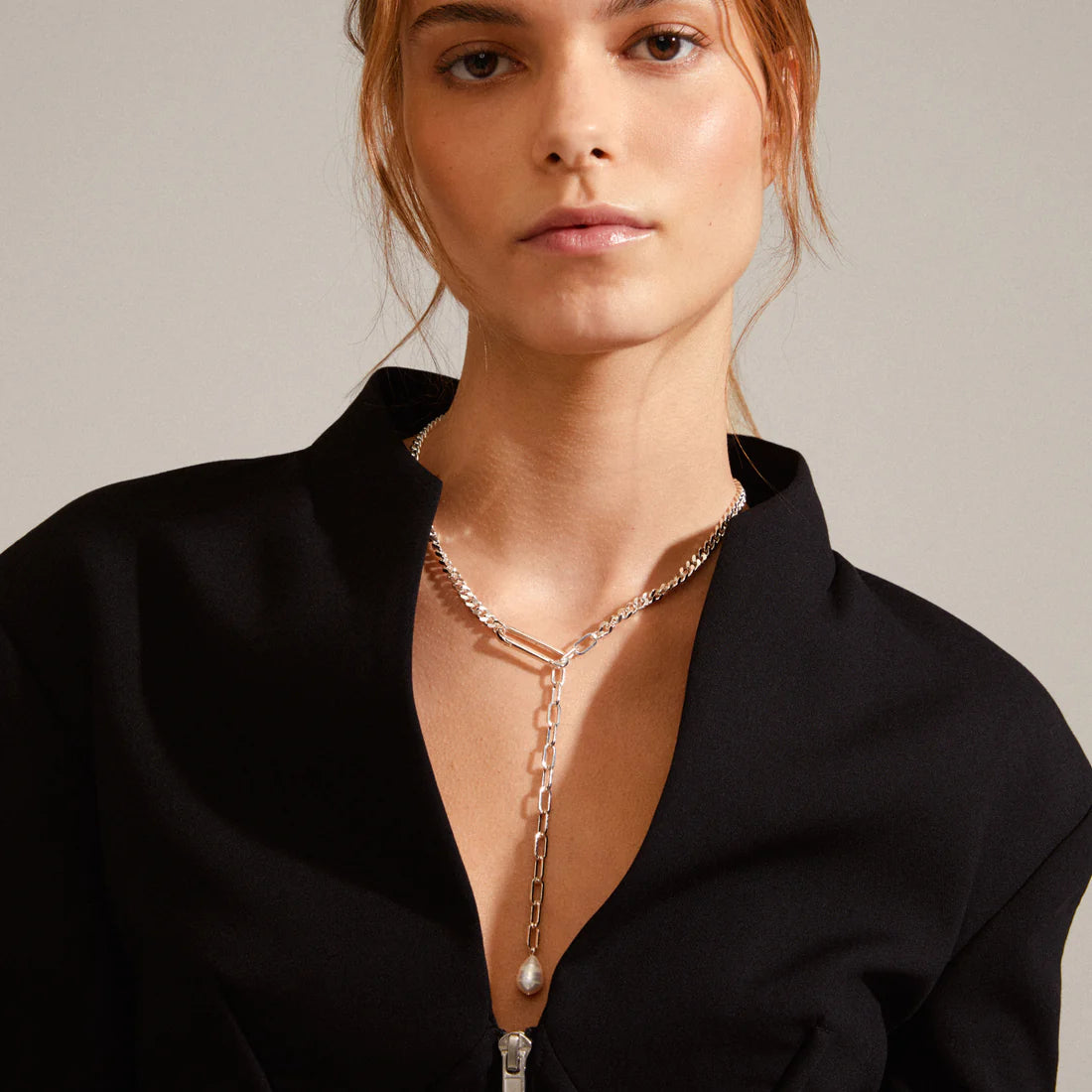 Pilgrim HEAT Recycled Chain Necklace Silver-Plated