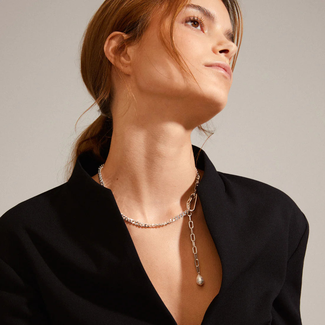 Pilgrim HEAT Recycled Chain Necklace Silver-Plated