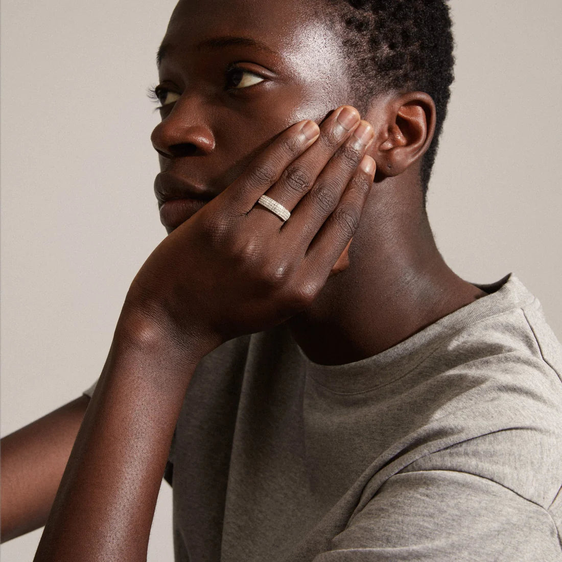 Pilgrim HEAT Recycled Crystal Ring Silver-Plated