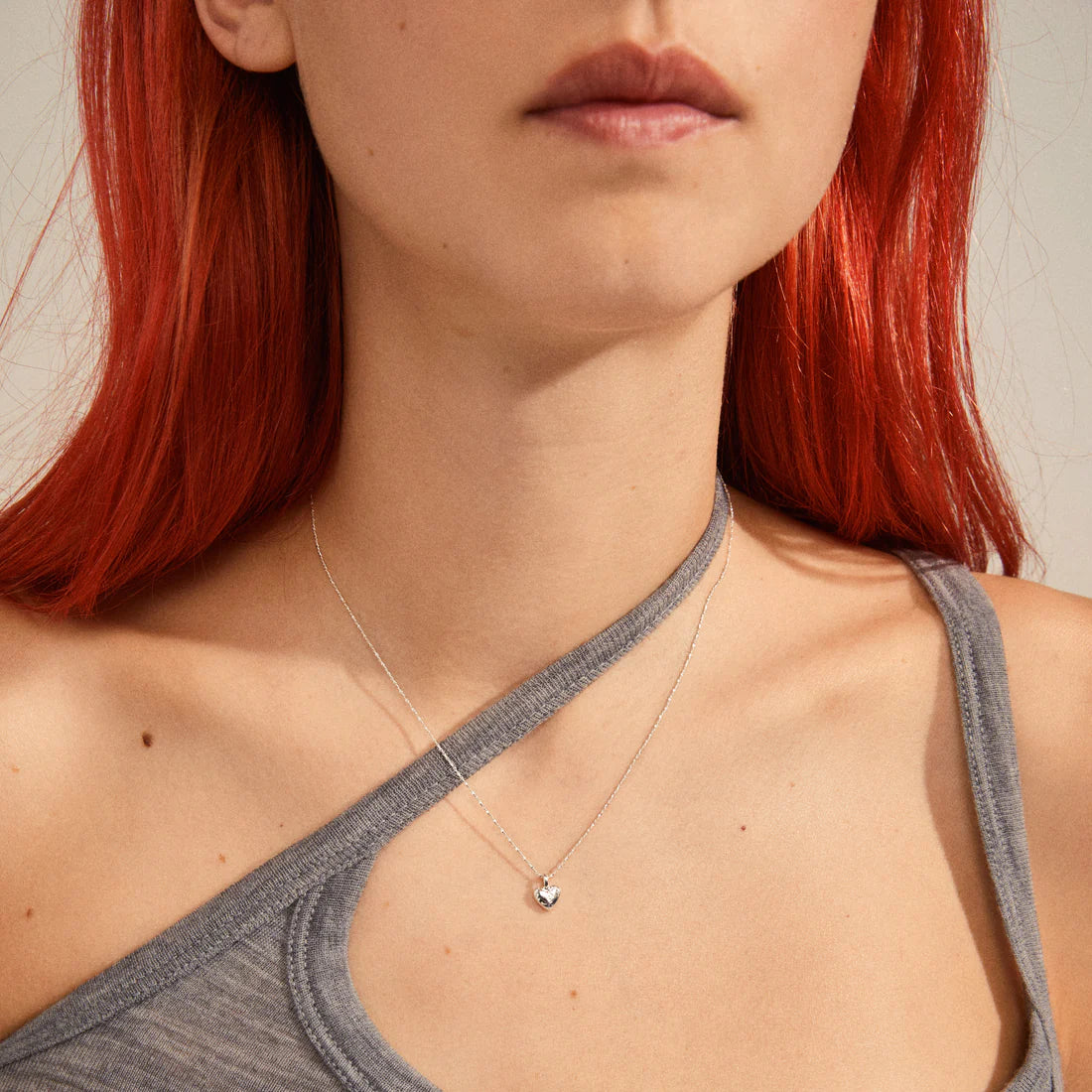 Pilgrim JAYLA Recycled Heart Pendant Necklace Silver-Plated