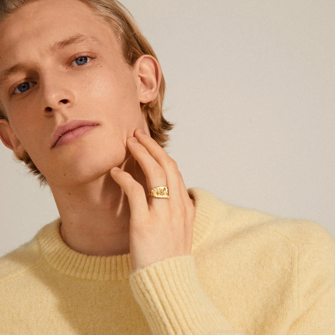 Pilgrim JEMMA Square Signet Ring Gold-Plated