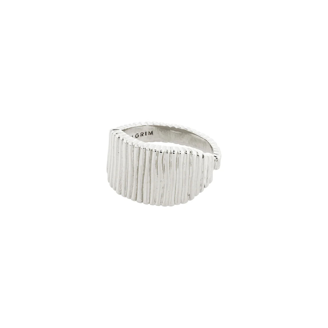 Pilgrim JEMMA Square Signet Ring Silver-Plated