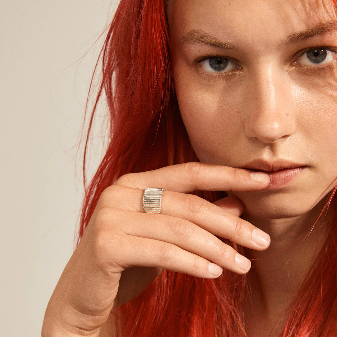 Pilgrim JEMMA Square Signet Ring Silver-Plated