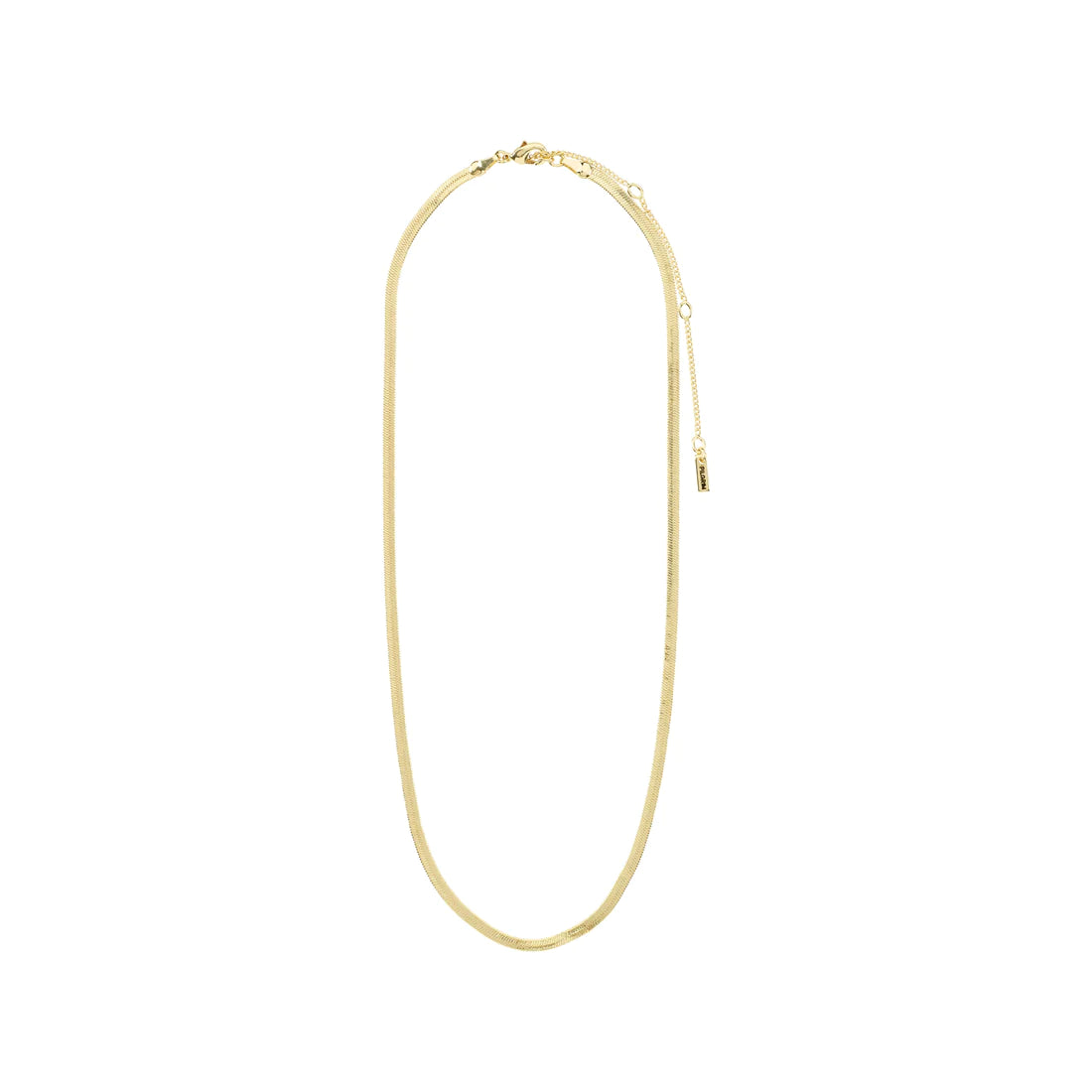 Pilgrim JOANNA Recycled Flat Snake Chain Necklace Gold-Plated