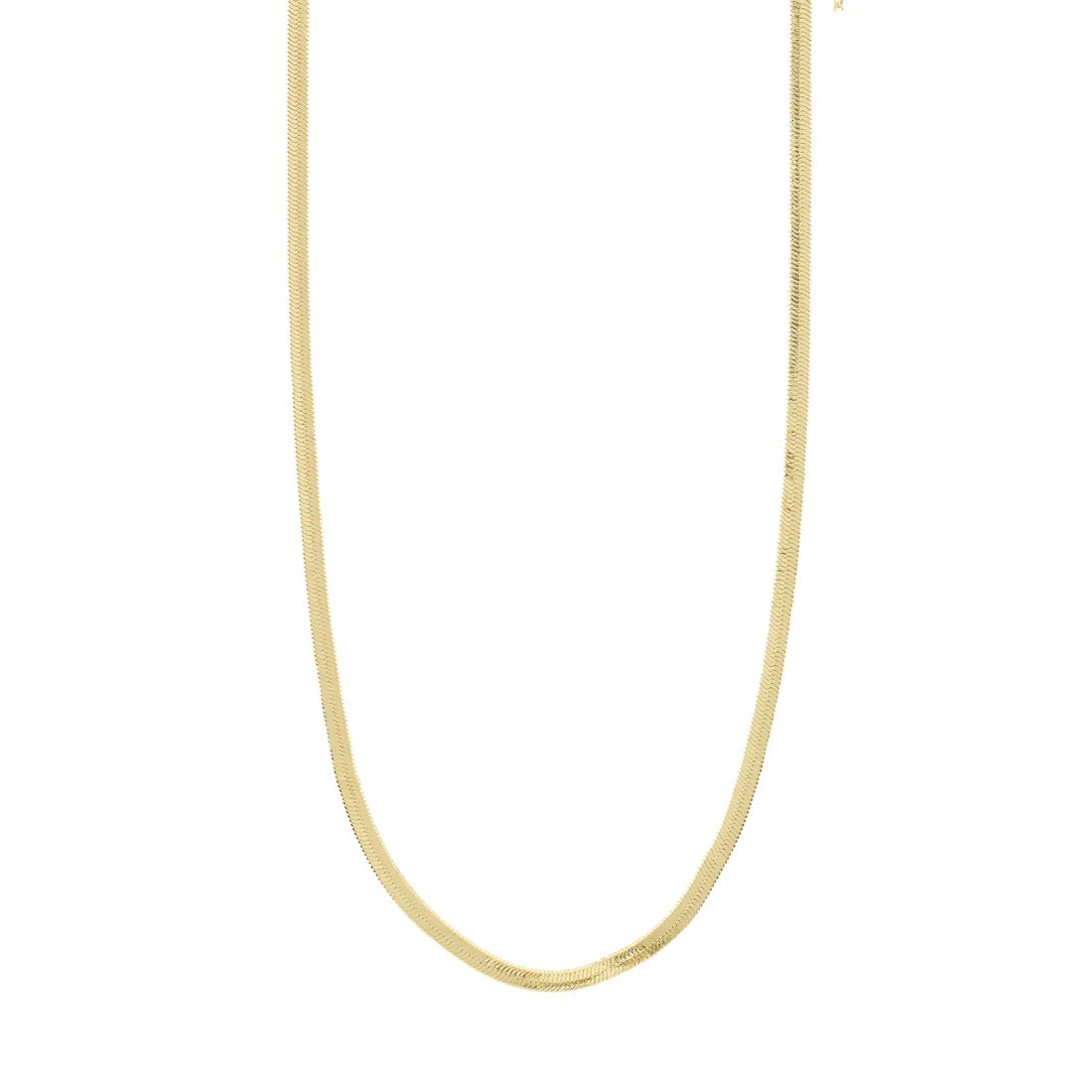 Pilgrim JOANNA Recycled Flat Snake Chain Necklace Gold-Plated
