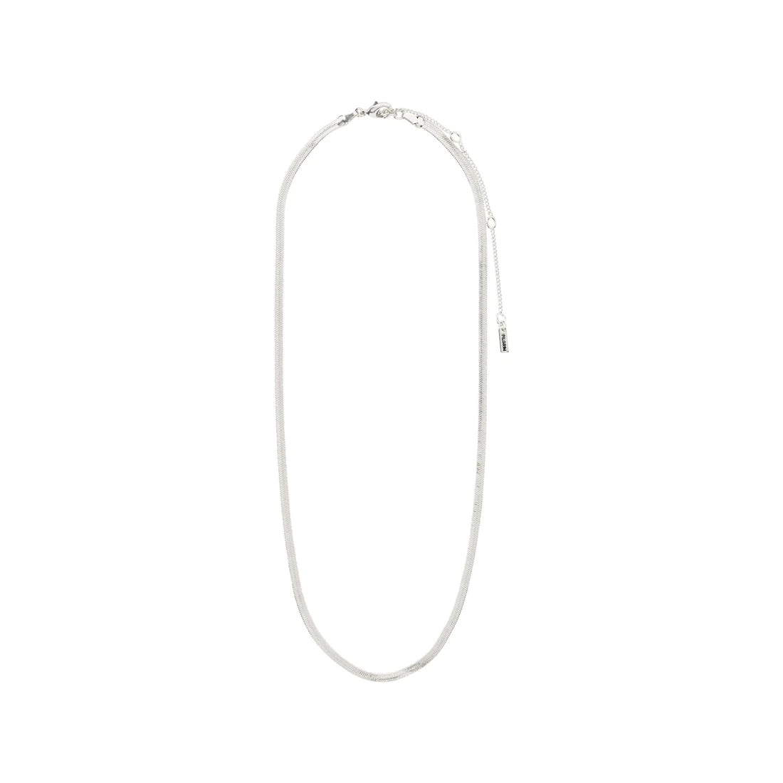 Pilgrim JOANNA Recycled Flat Snake Chain Necklace Silver-Plated